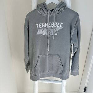 Comfort Colors Women’s Gray Tennessee Live Oak Brand Pullover Hoodie Size Medium